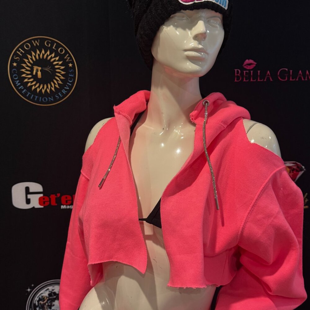 Get'em ProSeries Pink Crush Crooped Top Hoodie